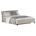 Manželská posteľ, 160x200, sivohnedá Taupe, DOMCA