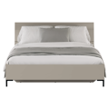 Manželská posteľ, 160x200, sivohnedá Taupe, DOMCA