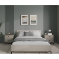 Manželská posteľ, 160x200, sivohnedá Taupe, DOMCA