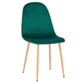 Stolička, smaragdová Velvet látka/buk, LEGA 2 NEW