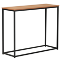 Konzolový stolík, dub/čierna, KALISTO NEW