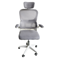 Kancelárske kreslo, sivá/biela, FERIS