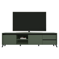 TV stolík, smoke zelená/čierna, LONGY RTV2K2So