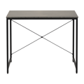 Písací stôl, betón/čierna, 90x60 cm, MELLORA