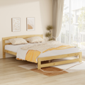 Posteľ s roštom, prírodná, 160x200, AZRA