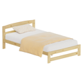 Posteľ s roštom, prírodná, 120x200, AZRA