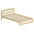 Posteľ s roštom, prírodná, 120x200, AZRA