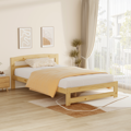 Posteľ s roštom, prírodná, 120x200, AZRA