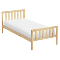 Posteľ s roštom, prírodná, 90x200, ANATRA