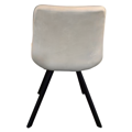 Jedálenská stolička, béžová Velvet látka/čierna, SAMIRA