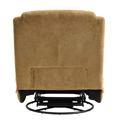 Luxusné otočné kreslo, hojdacie, horčicová, UMBRO
