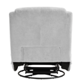 Luxusné otočné kreslo, hojdacie, svetlosivá, UMBRO