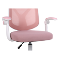 Kancelárske kreslo, ružová/biela, SOLARI