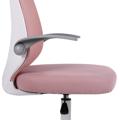 Kancelárske kreslo, ružová/biela, PASTURA