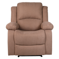 Relaxačné polohovacie kreslo, hnedá látka, ASKOY NEW