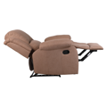 Relaxačné polohovacie kreslo, hnedá látka, ASKOY NEW