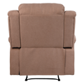 Relaxačné polohovacie kreslo, hnedá látka, ASKOY NEW