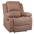 Relaxačné polohovacie kreslo, hnedá látka, ASKOY NEW