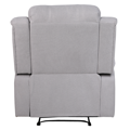 Relaxačné polohovacie kreslo, svetlosivá látka, ASKOY NEW