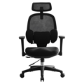 Kancelárske kreslo, čierna, ABRAMO