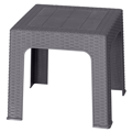 Záhradný príručný stohovateľný stolík, sivá, ZAMA