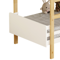 Poschodová posteľ, 90x200, dub/biela, DAMLA