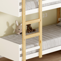 Poschodová posteľ, 90x200, dub/biela, DAMLA