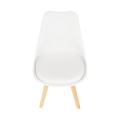 Stolička, biela/buk, BALI 3 NEW