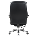 Kancelárske kreslo, čierna ekokoža/chróm, nosnosť 150 kg, URIEN