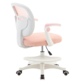 Otočná stolička, ružová/biela, TREXA