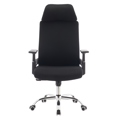 Kancelárske kreslo, čierna/chróm, HOLGER
