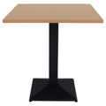 Jedálenský bistro stôl, dub sonoma/čierna, 70x70 cm, RINALDO TYP 1