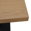 Jedálenský bistro stôl, dub sonoma/čierna, 70x70 cm, RINALDO TYP 1
