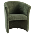 Klubové kreslo, zelená látka Coral, CUBA