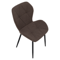 Jedálenská stolička, hnedá/čierna, MAKENA TYP 2