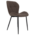 Jedálenská stolička, hnedá/čierna, MAKENA TYP 2