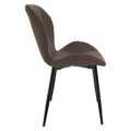 Jedálenská stolička, hnedá/čierna, MAKENA TYP 2