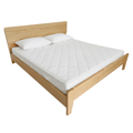 Manželská posteľ, 180x200, masívne drevo, prírodná, BEDIA