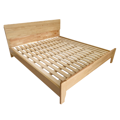 Manželská posteľ, 180x200, masívne drevo, prírodná, BEDIA