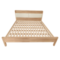 Manželská posteľ, 180x200, masívne drevo, prírodná, KIMIA
