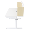 Rastúci písací stôl, prírodná/biela, ADAN