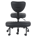 Ergonomická kľakačka, čierna ekokoža/čierna, SAMER