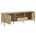 TV stolík, dub cremona, COLEN 2D1S/180
