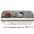 Skrinka dolná s troma zásuvkami, biely vysoký lesk HG, LINE WHITE