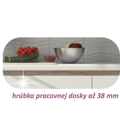 Skrinka dolná s jednými dvierkami, biely vysoký lesk HG, LINE WHITE