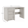PC stôl typ 80, 3S, biela/craft, ANGEL