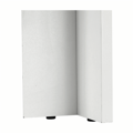 Jedálenský stôl 120x80, DTD laminovaná/ABS hrany, Biela/Čierna, KRAZ
