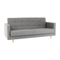 Celočalunený 3-sed, látka sivá, AMEDIA