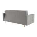 Celočalunený 3-sed, látka sivá, AMEDIA