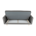 Celočalunený 3-sed, látka sivá, AMEDIA